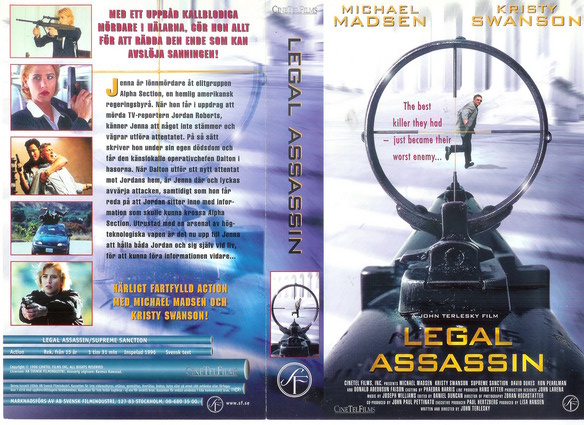 LEGAL ASSASSIN (vhs-omslag)